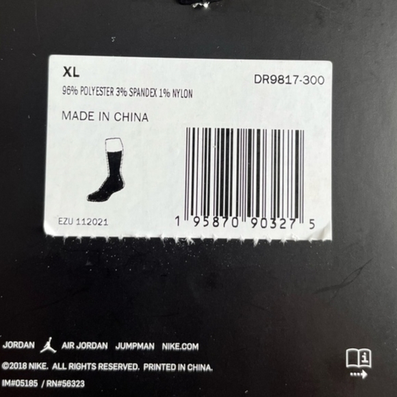 NWT Men's Air Jordan X J Balvin Legacy Crew Socks - Picture 10 of 13